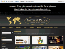 Tablet Screenshot of bottleanddrinks.de